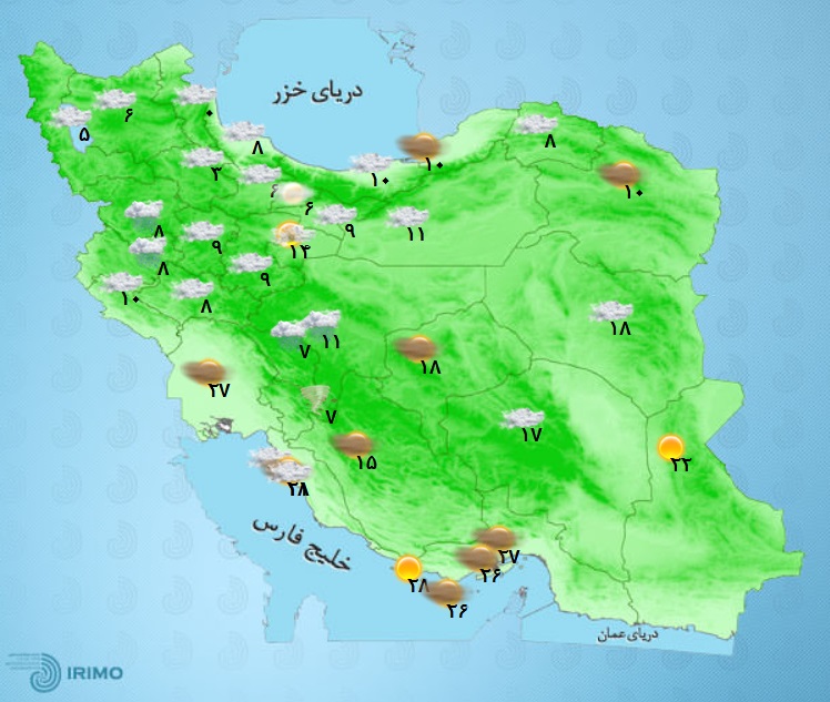 وضعیت جاده&zwnj;ها و راه ها، امروز ۱۶ اسفند ۱۴۰۰