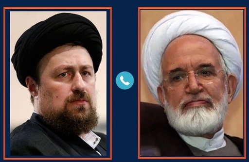 تماس تلفنی سیدحسن خمینی با مهدی کروبی تماس تلفنی سیدحسن خمینی با مهدی کروبی
