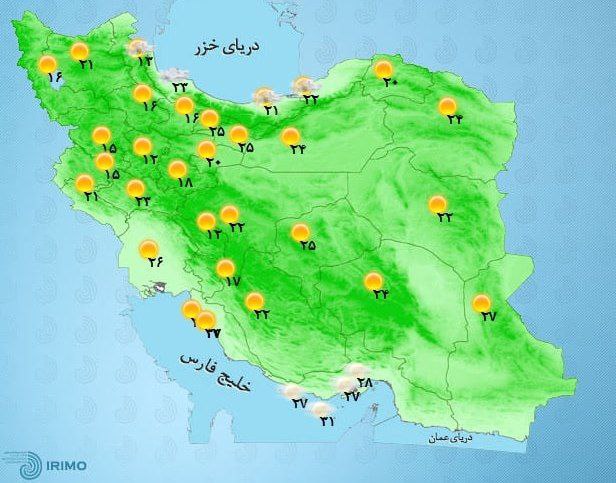 وضعیت آب و هوا، امروز ۲۸ خرداد ۱۴۰۱ / هوا در اغلب مناطق کشور گرم&zwnj;تر می&zwnj;شود