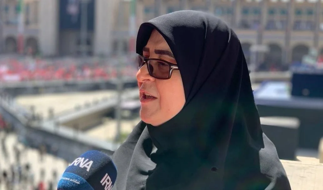 فاطمه مهاجرانی سخنگوی دولت در مصلای تهران
